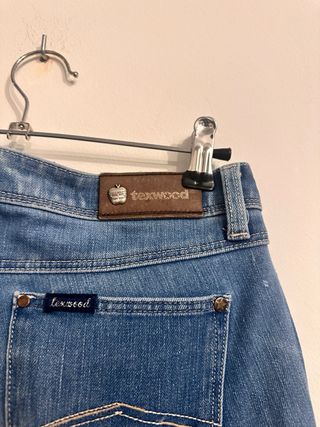 Texwood Jegging Cropped Slim tiro medio Talla 28