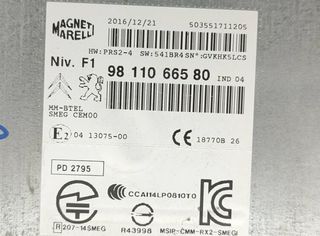 Sistema navegación peugeot 2391210 9811066580 2008