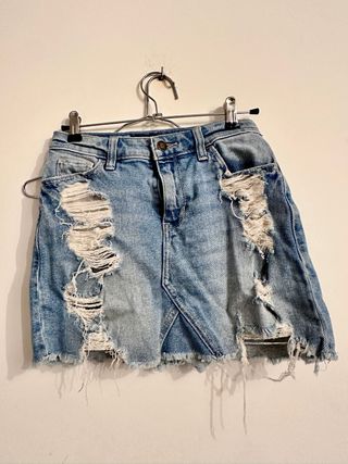 Short jean vaquera Hollister