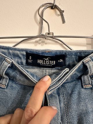 Short jean vaquera Hollister