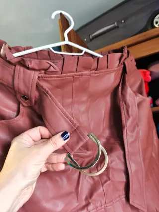 Minifalda Zara Marrón Talla M