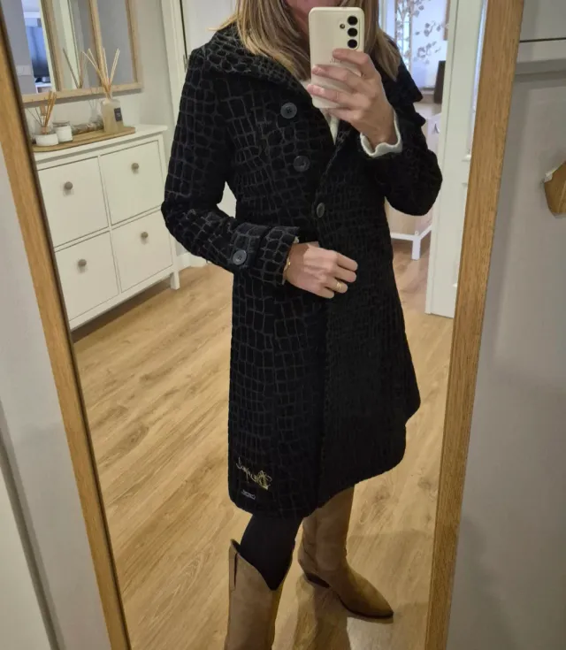 Abrigo Desigual Marrón Chocolate Talla M