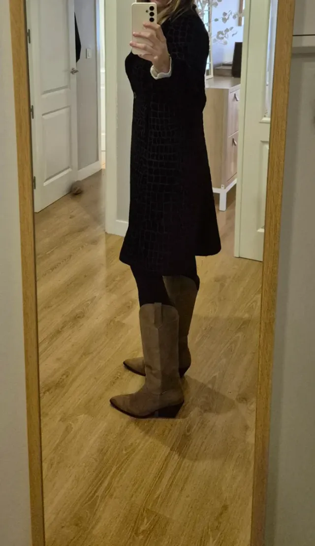 Abrigo Desigual Marrón Chocolate Talla M