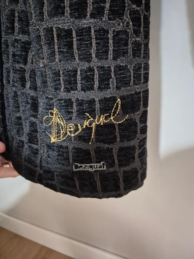 Abrigo Desigual Marrón Chocolate Talla M