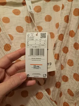 Conjunto Blusa y Falda Lunares Talla M