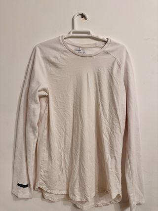 Camiseta manga larga Bershka blanca Talla L