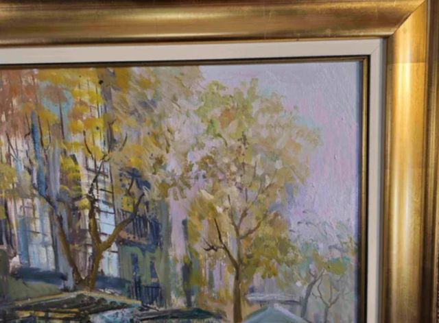 AGUSTIN RIO NAVARRO OLEO SOBRE TELA RAMBLA