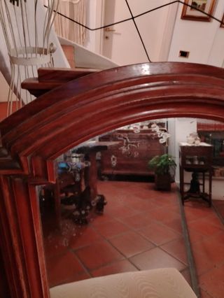 Specchio antico in legno massello