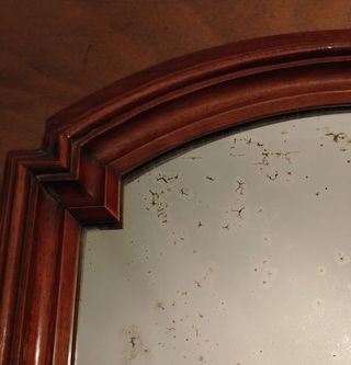 Specchio antico in legno massello