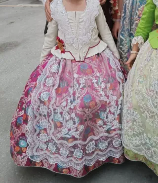 Traje de Fallera 5-7 años Multicolor