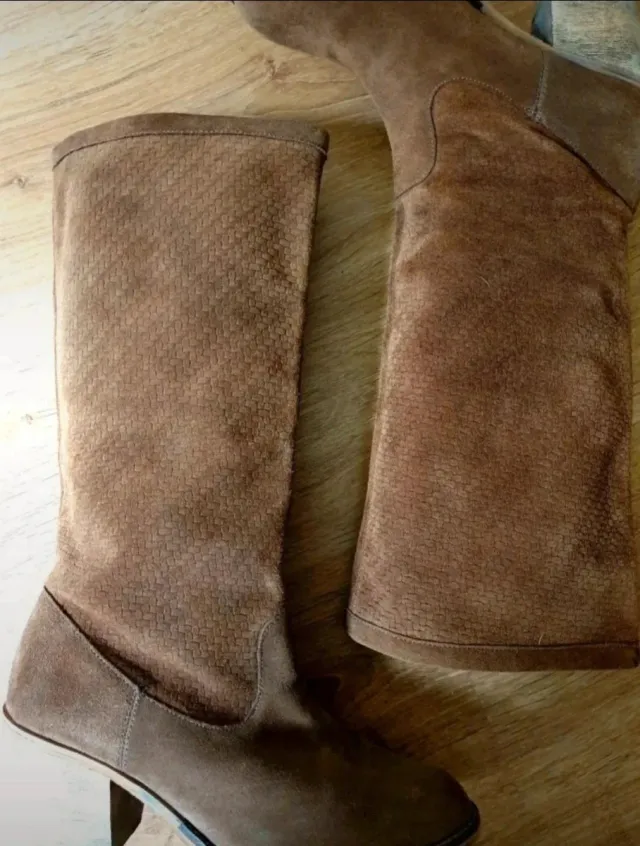 Botas de Piel de ante marrón