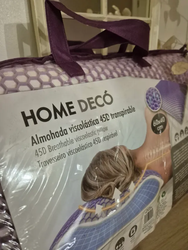 Almohada HOME DECÓ Viscoelástica 450 Transpirable