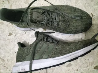 Zapatillas Adidas Botín Verde/Gris