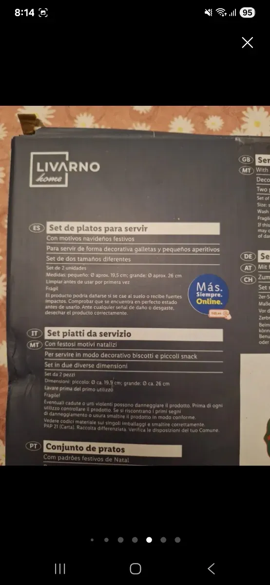 Lote Navidad Porcelana