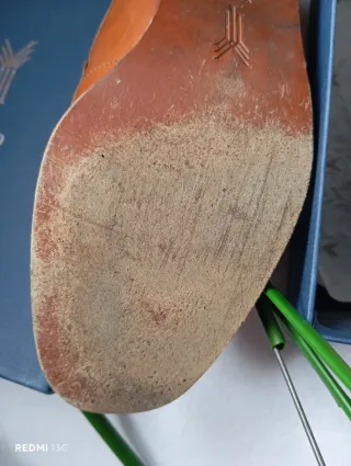 Zapatos cómodos de piel marrón talla 37