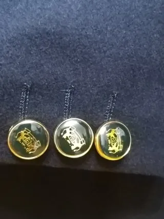 Blazer azul marino con botones dorados