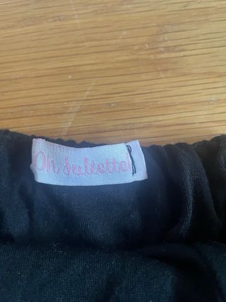 Top lentejuelas negro