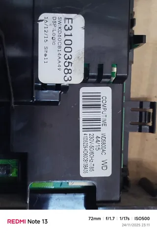 Módulo Electrónico Lavadora Secadora Candy