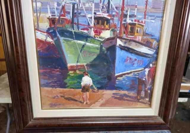 LLUIS GAYA I TALLO OLEO BARCAS PUERTO BILBAO