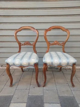 4 Sedie Vintage Classiche Lavorate