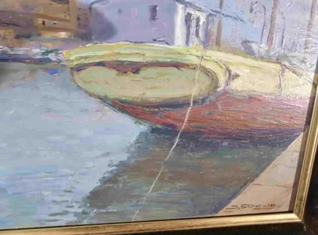 ISIDRE ODENA OLEO TABLEX PUERTO DE MALLORCA