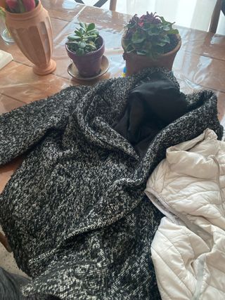 Abrigo Mango y chaleco talla L,regalo bufanda,baña