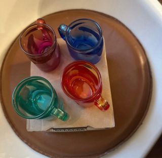 Tazzine Nutella Vetro Colorate Set 4