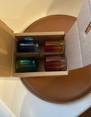 Tazzine Nutella Vetro Colorate Set 4