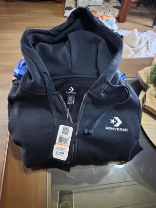 Sudadera Converse Talla M Negra