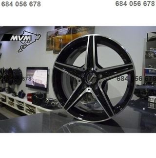 Juego 4 Llantas Mercedes 18 W205 Negra MB41