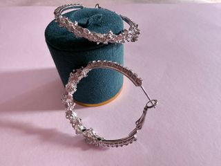 Pendientes Aro Diamantes Alta Calidad