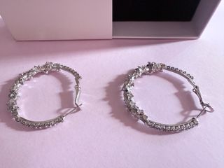 Pendientes Aro Diamantes Alta Calidad