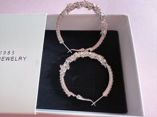 Pendientes Aro Diamantes Alta Calidad