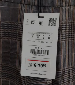 Nuevo Pull&Bear Pantalón Talla S