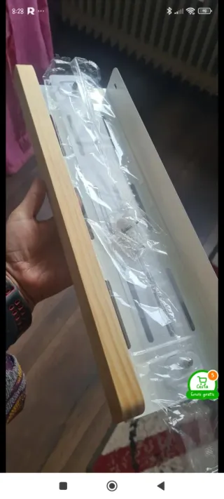 2 Scaffali in legno e metallo