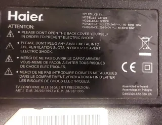 TV Haier 32 tira led