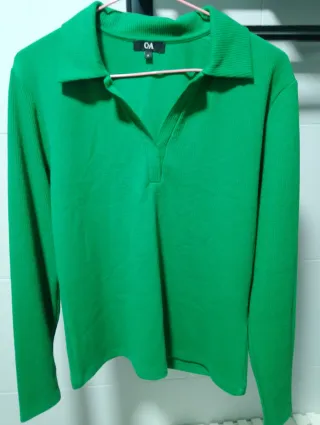 Jersey fino C&A verde talla M