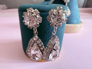 Pendientes y collar corazón plata