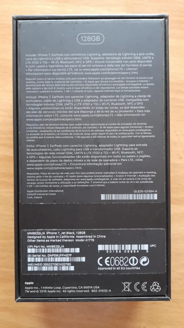 iPhone 7 128GB Jet Black