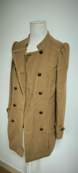 Abrigo Lana Camel Talla 36 Naf Naf