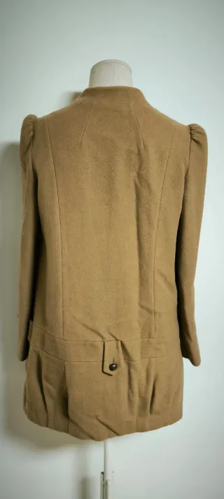 Abrigo Lana Camel Talla 36 Naf Naf