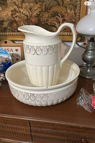 Set Catino e Brocca Ceramica Anni '50