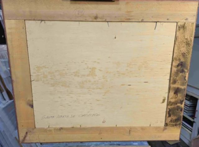 Acuarela Ceferino Olive: Calle Pueblo Rural