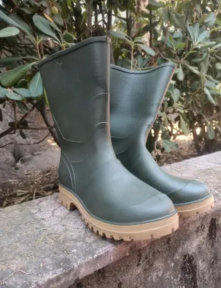 Stivali gomma verdi taglia 40