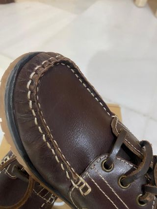 Mocasines niño piel marrón