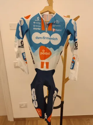 Tuta Skinsuit body ciclismo DSM nuovo