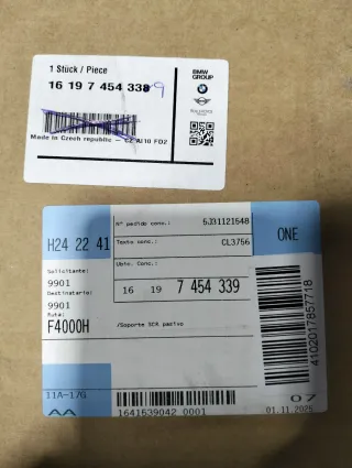 Depósito AdBlue BMW Serie 3 (G20,G80,G28)