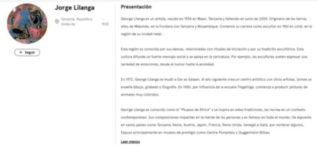 GEORGE LILANGA ORIGINAL OLEO SOBRE TABLA, REDONDO