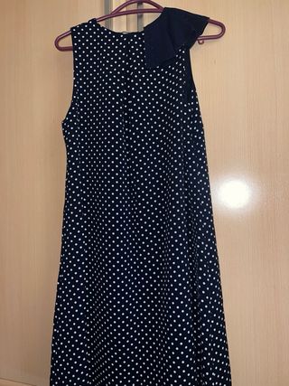 Vestido Almatrichi Talla S Lunares Azul