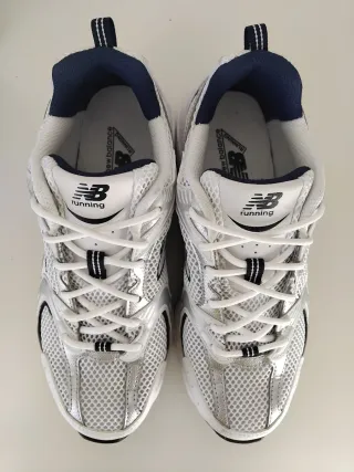 New Balance 530 Bianco Argento Blu